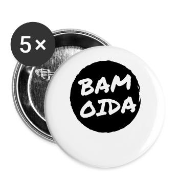 Bam oida - L’argot viennois est devenu la langue quotidienne - Lot de 5 grands badges (56 mm) - blanc - Devant