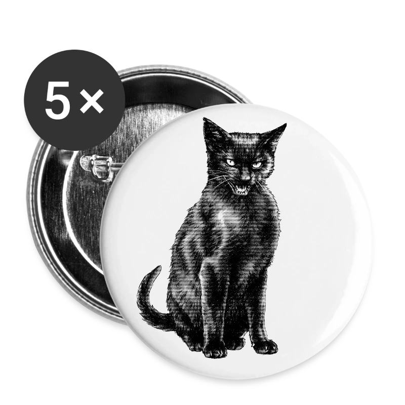 Katze, Bombay-Katze - Buttons gro&szlig; 56 mm (5er Pack)
