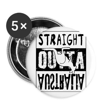 directly from australia - Buttons large 2.2''/56 mm (5-pack) - white - Front