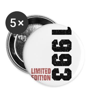 1993 Geboren Limitierte Edition Geschenk Spruch - Buttons groß 56 mm (5er Pack) - Weiß - Vorne