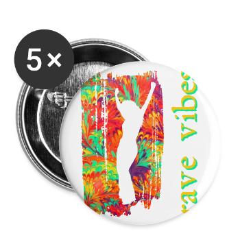 rave e 249 - Buttons large 2.2''/56 mm (5-pack) - white - Front