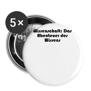 Wissenschaft - Wissenschaft: Das Abenteuer des - Buttons groß 56 mm (5er Pack) - Weiß - Vorne