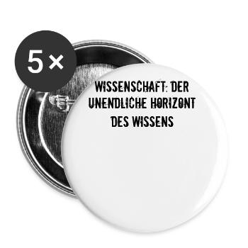 Wissenschaft - Wissenschaft: Der unendliche - Buttons groß 56 mm (5er Pack) - Weiß - Vorne