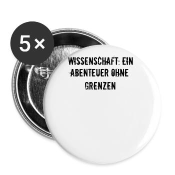 Wissenschaft - Wissenschaft: Ein Abenteuer ohne - Buttons groß 56 mm (5er Pack) - Weiß - Vorne