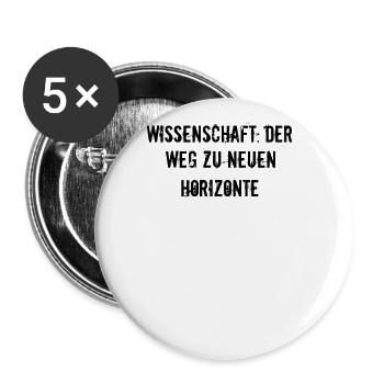 Wissenschaft - Wissenschaft: Der Weg zu neuen - Buttons groß 56 mm (5er Pack) - Weiß - Vorne