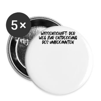 Wissenschaft - Wissenschaft: Der Weg zur - Buttons groß 56 mm (5er Pack) - Weiß - Vorne