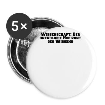 Wissenschaft - Wissenschaft: Der unendliche - Buttons groß 56 mm (5er Pack) - Weiß - Vorne