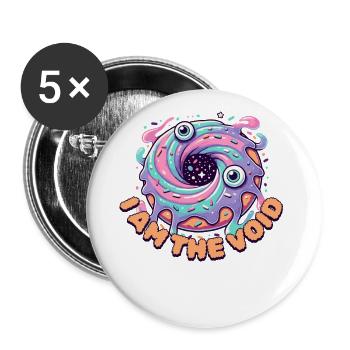 I Am the Void – Donut Galaxy – Ich bin das Nichts - Buttons large 2.2''/56 mm (5-pack) - white - Front