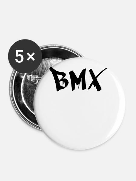 BMX - Buttons groß 56 mm (5er Pack) - Weiß
