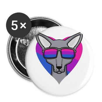 Cadeau bisexuel Sphynx Cat - Lot de 5 grands badges (56 mm) - blanc - Devant