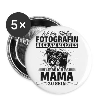 Fotografie Stolzer Fotograf Vor allem liebe ich - Buttons groß 56 mm (5er Pack) - Weiß - Vorne