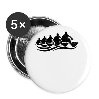 Groupe de surf Retro Surfers - Lot de 5 grands badges (56 mm) - blanc - Devant