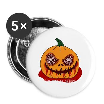 Halloween 22 - Buttons large 2.2''/56 mm (5-pack) - white - Front