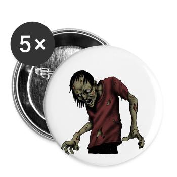 Halloween 22 - Buttons large 2.2''/56 mm (5-pack) - white - Front