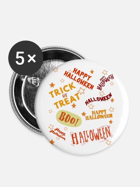NICHT PERFEKT - Buttons groß 56 mm (5er Pack) - Weiß