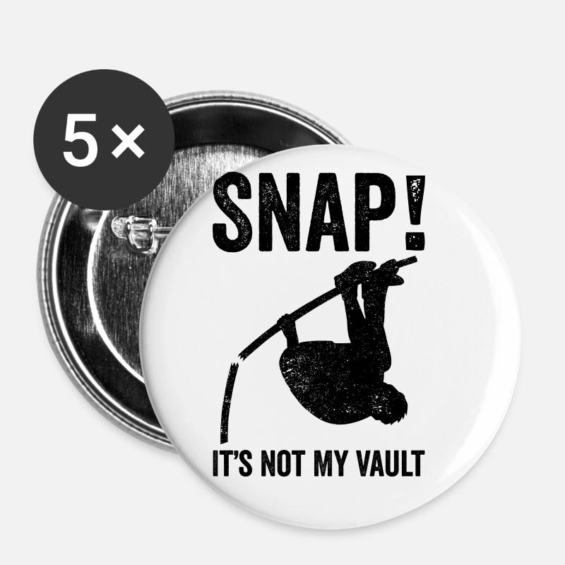 Fun Pole Vault Pole Vault - Buttons large 2.2''/56 mm (5-pack) - white