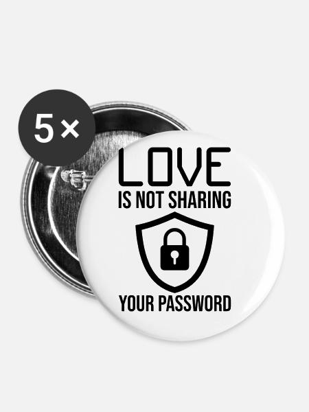 Cybersecurity Computersicherheit Cybersecurity - Buttons groß 56 mm (5er Pack) - Weiß