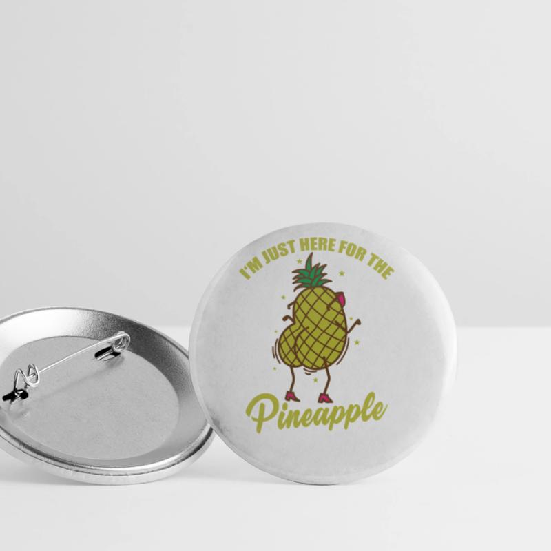 Je suis juste ici pour le fruit de l’ananas Lot de 5 grands badges (56 mm)