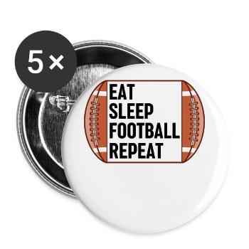 American Football Saying Football Player - Buttons large 2.2''/56 mm (5-pack) - white - Front
