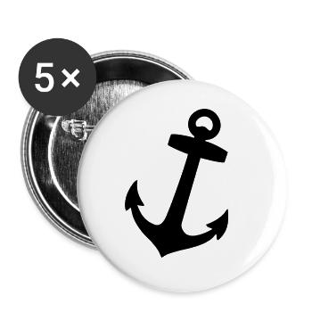 Anker - Buttons groß 56 mm (5er Pack) - Weiß - Vorne