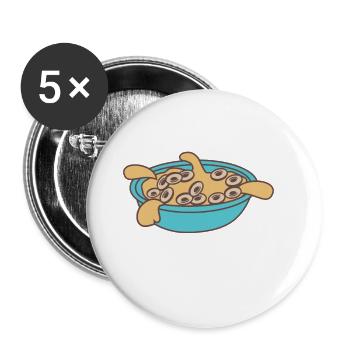 Breakfast honey - Buttons large 2.2''/56 mm (5-pack) - white - Front