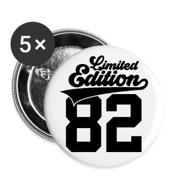 44E ANNIVERSAIRE 1982 ÉDITION LIMITÉE 82 - Lot de 5 grands badges (56 mm) - blanc - Devant