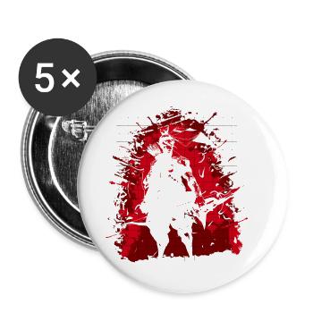 Archery - Buttons large 2.2''/56 mm (5-pack) - white - Front
