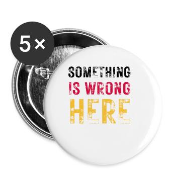 Politik Grundrechte grundgesetz freiheit zensur - Buttons groß 56 mm (5er Pack) - Weiß - Vorne