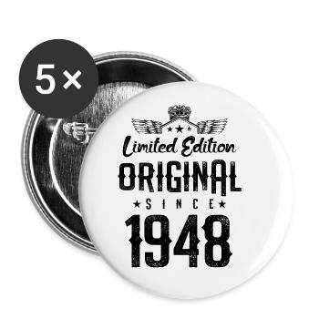 1948 limited edition - Buttons large 2.2''/56 mm (5-pack) - white - Front