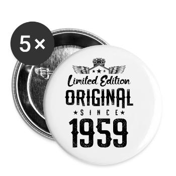 1959 limited edition - Buttons groß 56 mm (5er Pack) - Weiß - Vorne