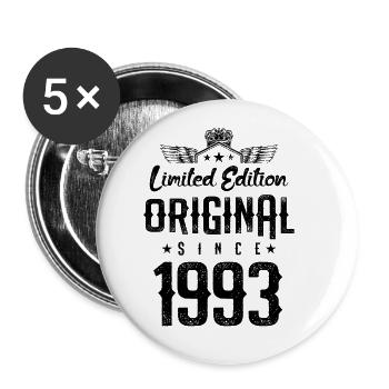 1993 limited edition - Buttons groß 56 mm (5er Pack) - Weiß - Vorne