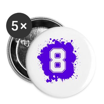 8 Number of blobs - Buttons large 2.2''/56 mm (5-pack) - white - Front