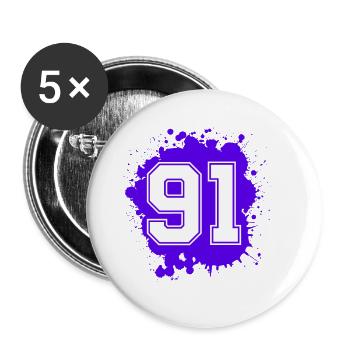 91 Number of blobs - Buttons large 2.2''/56 mm (5-pack) - white - Front