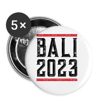 Bali 2023 - Buttons large 2.2''/56 mm (5-pack) - white - Front