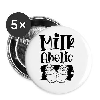 Baby Milk - Buttons large 2.2''/56 mm (5-pack) - white - Front
