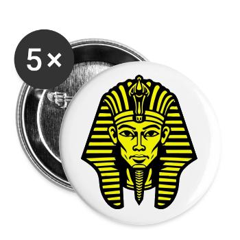 Pharaoh's Skull - Buttons large 2.2''/56 mm (5-pack) - white - Front