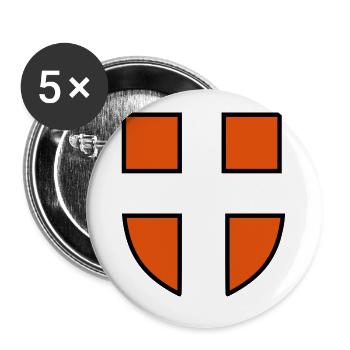 haute savoie logo - Lot de 5 grands badges (56 mm) - blanc - Devant