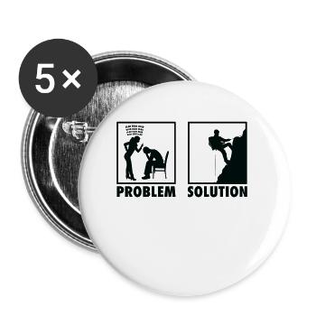 Déclaration de l’alpiniste - Lot de 5 grands badges (56 mm) - blanc - Devant