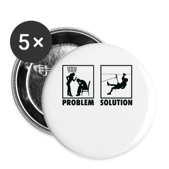 Déclaration des alpinistes alpinistes - Lot de 5 grands badges (56 mm) - blanc - Devant
