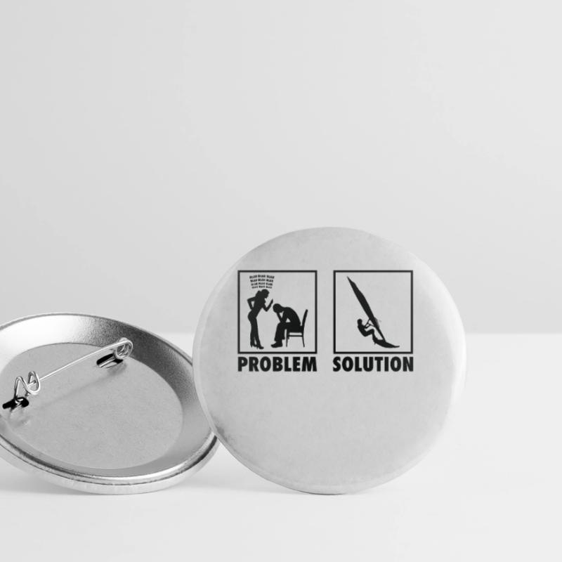 Windsurfing Windsurfer Statement Problem Solution. Buttons large 2.2''/56 mm (5-pack)