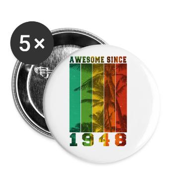 Großartig seit 1948 - Buttons groß 56 mm (5er Pack) - Weiß - Vorne