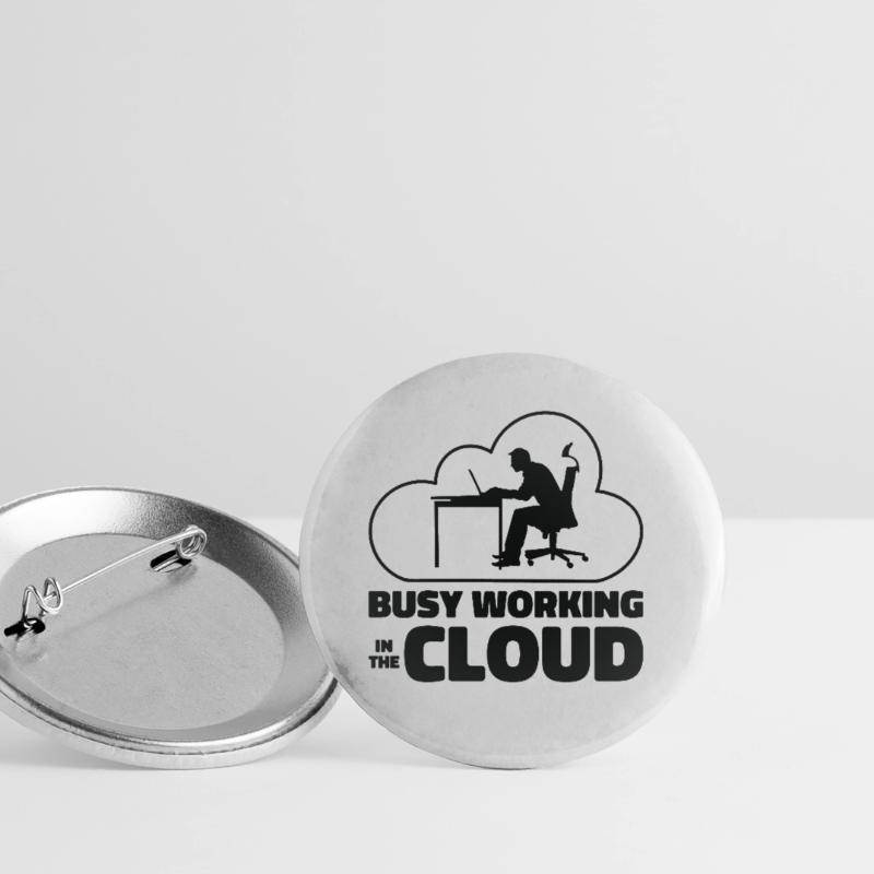Cloud Computing Programmierer Kodierung Buttons groß 56 mm (5er Pack)