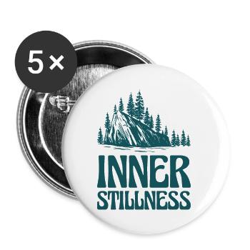 Serenity Nature Lover Hiking Mountains Campers - Buttons large 2.2''/56 mm (5-pack) - white - Front