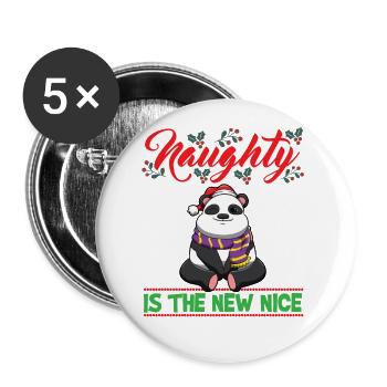 Coquin est le nouveau Noël de Noël Nice - Lot de 5 grands badges (56 mm) - blanc - Devant