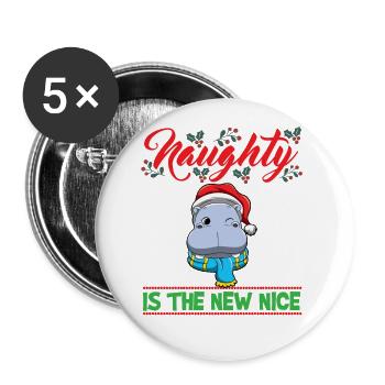 Coquin est le nouveau Noël de Noël Nice - Lot de 5 grands badges (56 mm) - blanc - Devant
