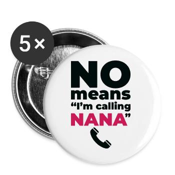 Grandparents Day Grandma Spoiling Favorite - Buttons large 2.2''/56 mm (5-pack) - white - Front