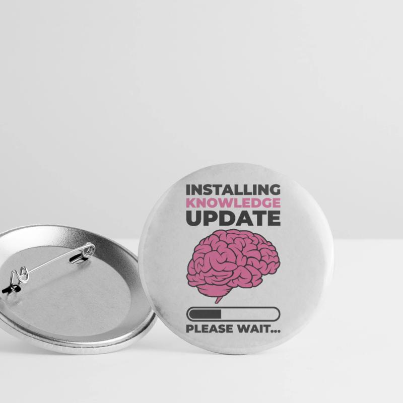 Installing Knowledge Update Student Brain Loading Buttons large 2.2''/56 mm (5-pack)