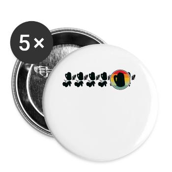 Home Brewing Craft Beer Hops Beer Enthusiast - Buttons large 2.2''/56 mm (5-pack) - white - Front