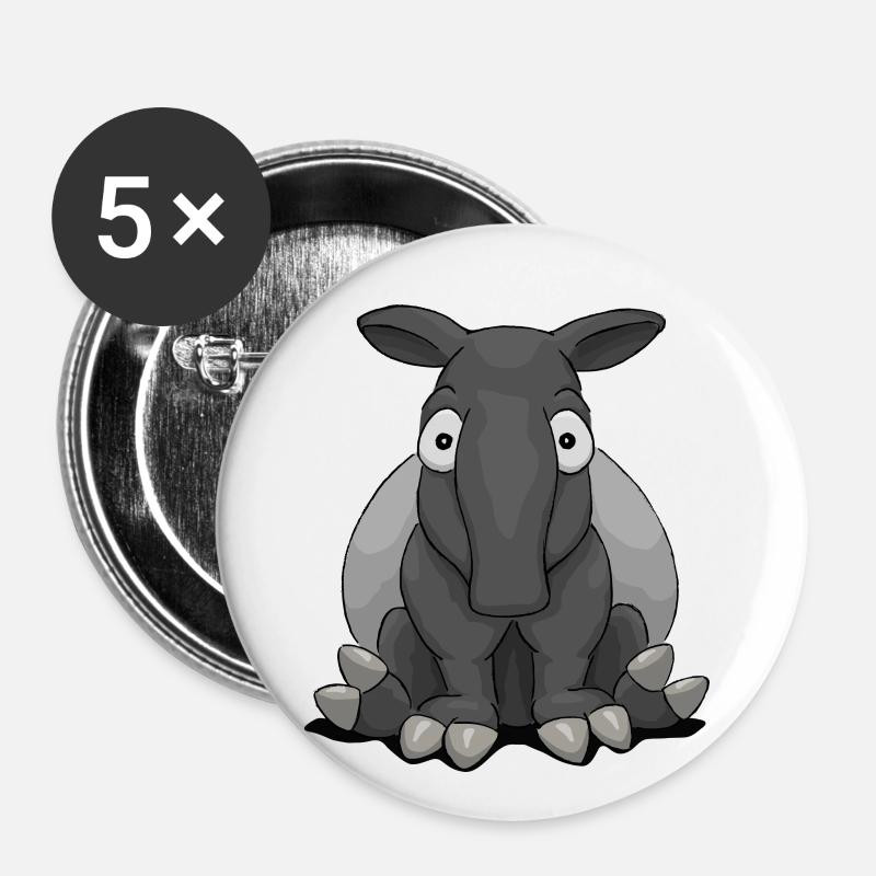 quirky comic tapir funny cool gift - Buttons large 2.2''/56 mm (5-pack) - white