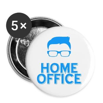 Retro This Is My Home Office Work From Home - Buttons large 2.2''/56 mm (5-pack) - white - Front